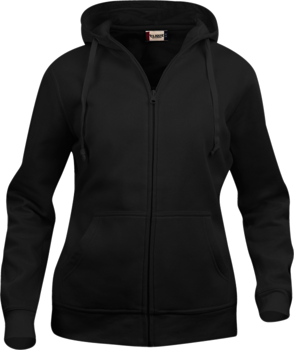 Clique - Full Zip Hoody Dame - Sort