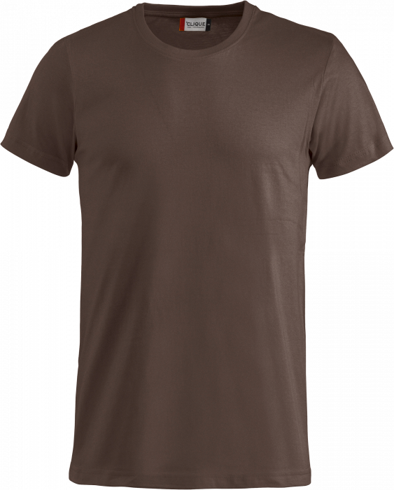 Clique - Basic Bomulds T-Shirt - Dark Mocca