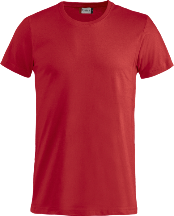 Clique - Basic Cotton T-Shirt Kids - Czerwony
