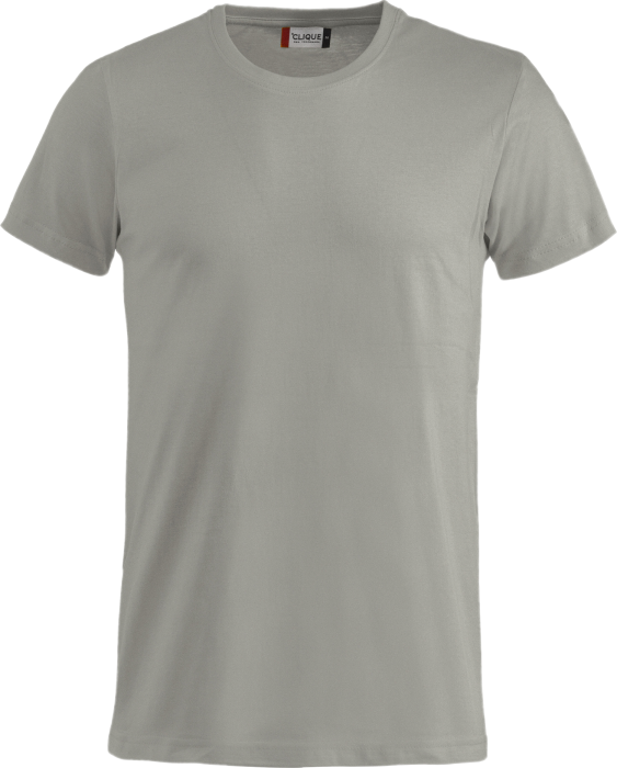 Clique - Basic Cotton T-Shirt - Silber