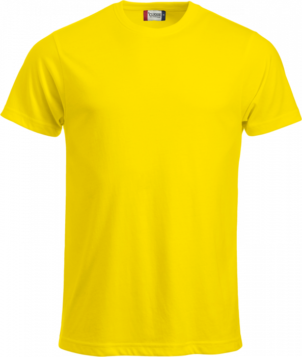 Clique - Klassisk Bomulds T-Shirt - Lemon