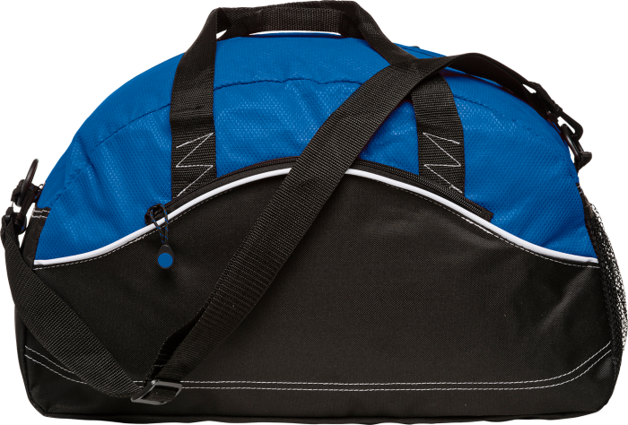 Clique - Basic Sports Bag - Nero & blu reale