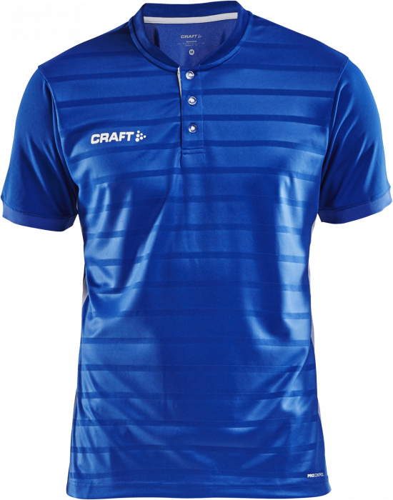 Craft - Pro Control Button Jersey - Blau & weiß