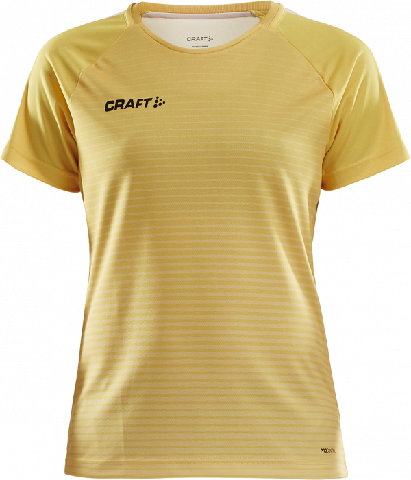 Craft - Pro Control Stripe Jersey Dame - Gul