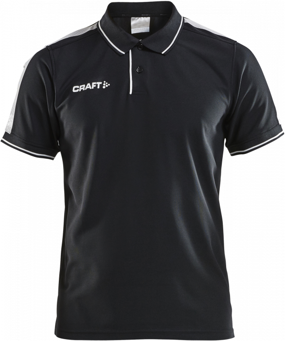 Craft - Pro Control Poloshirt Youth - Schwarz & weiß