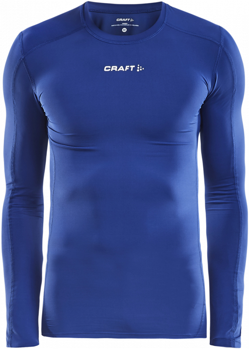 Craft - Pro Control Compression Long Sleeve - Niebieski & biały