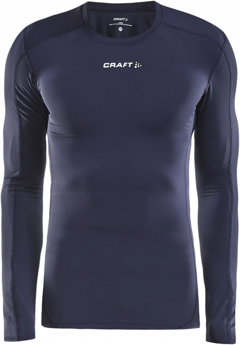 Craft - Pro Control Compression Long Sleeve - Azul-marinho & branco