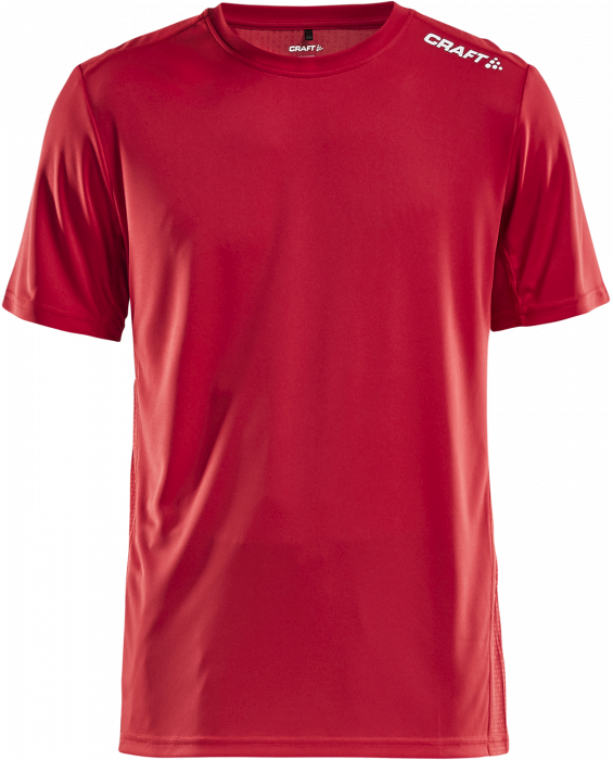 Craft - Rush Ss T-Shirt Børn - Rød & hvid