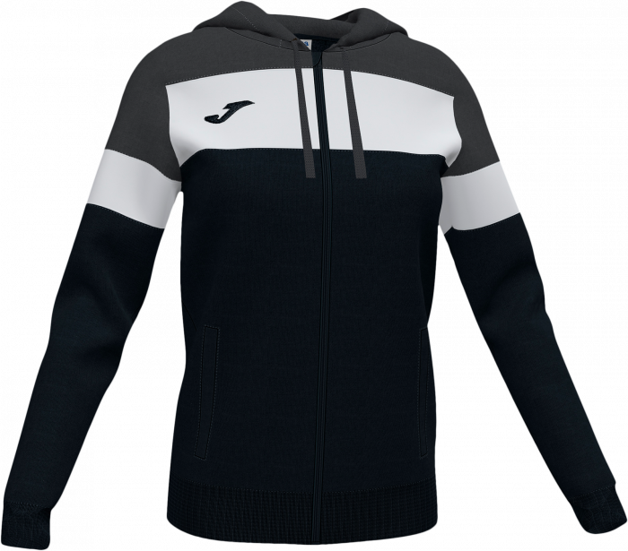 Joma - Crew Iv Sweatshirt With Zipper Woman - Black & grey