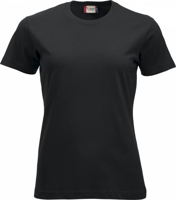 Clique - Klassisk Bomulds T-Shirt Dame - Sort