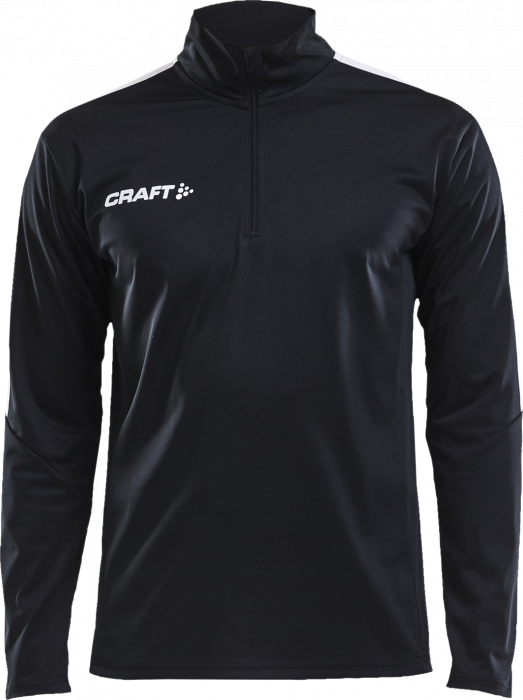 Craft - Progress Halfzip Junior - Svart & vit