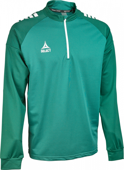 Select - Spain V25 Half-Zip Training Jacket - Verde & bianco
