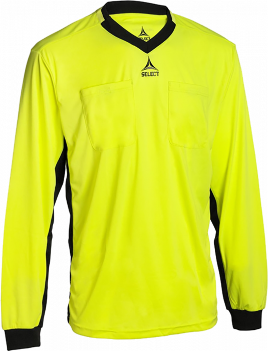Select - Referee Shirt Longsleeve V21 - Geel & zwart
